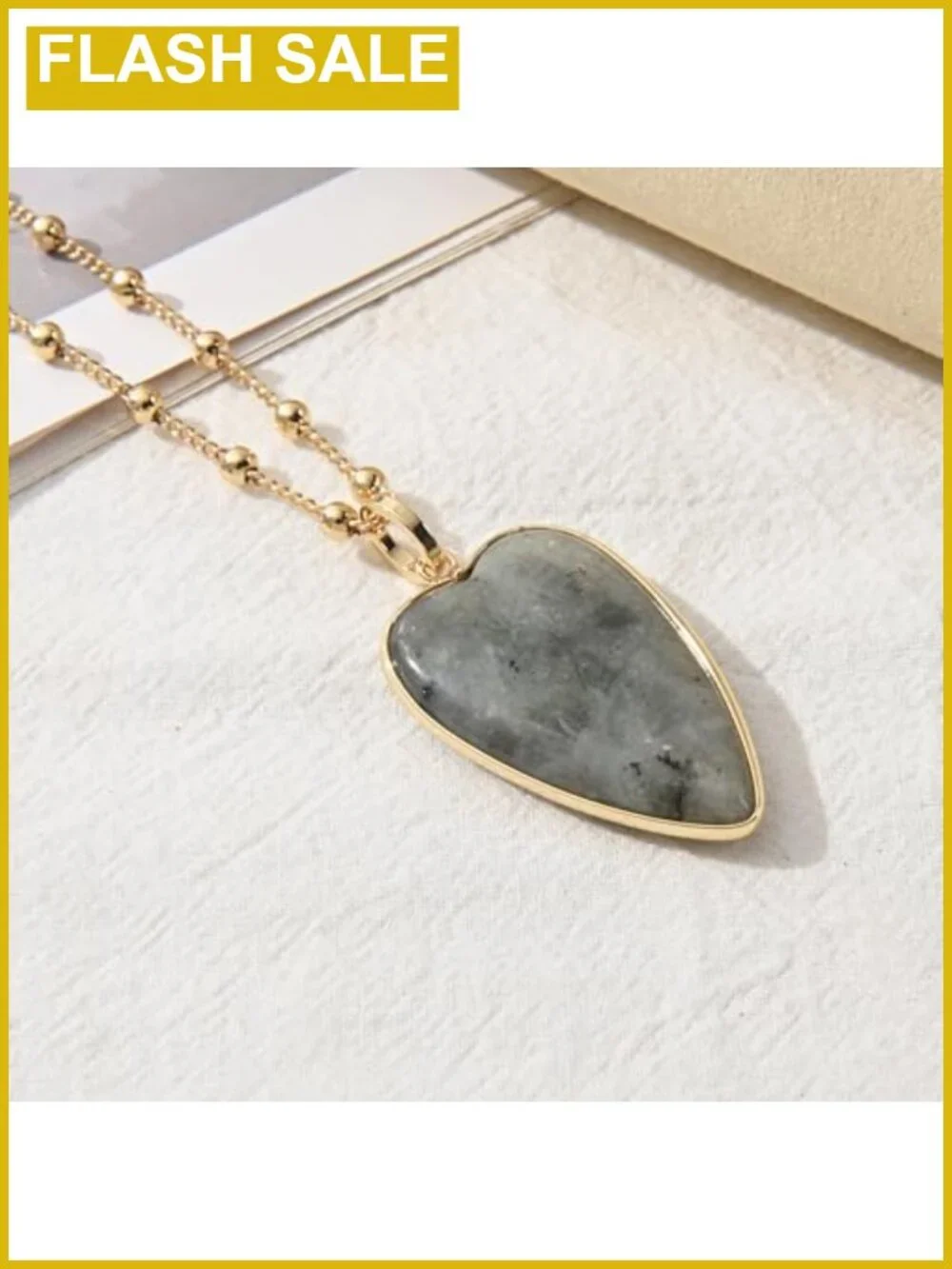 Gold and Silver Plated Heart Pendant Necklace for Women